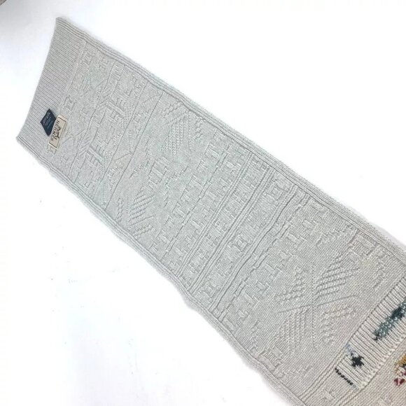 HERMES Autumn/Winter Collection Couleurs en coeur Scarf Light gray based - Picture 5 of 9